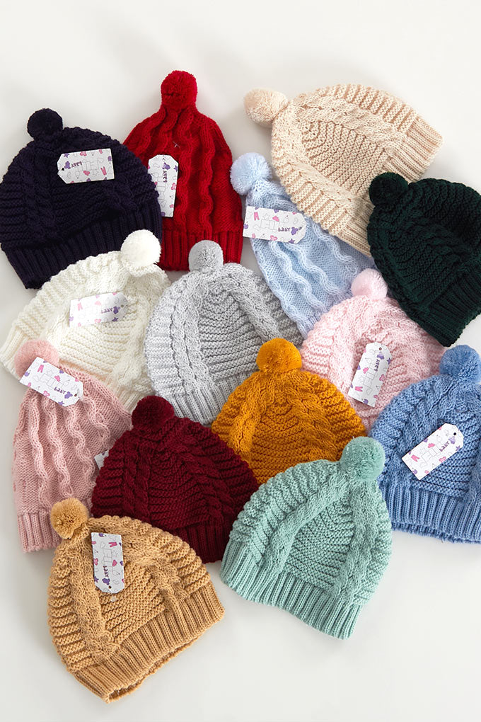 Chapéu de inverno com pompom
