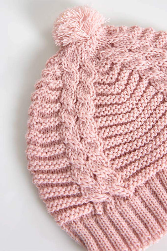 Chapéu de inverno com pompom