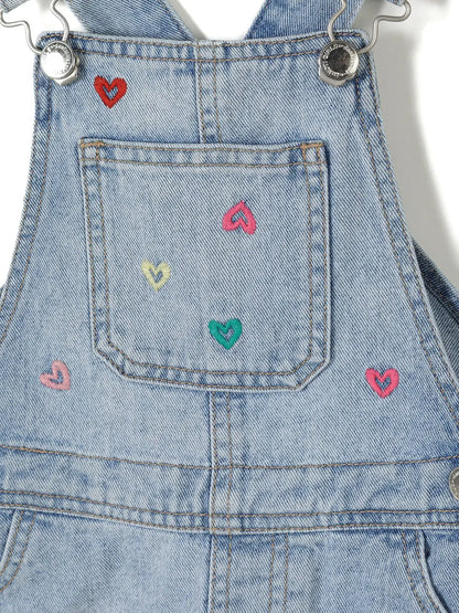 Salopette en jeans fille
