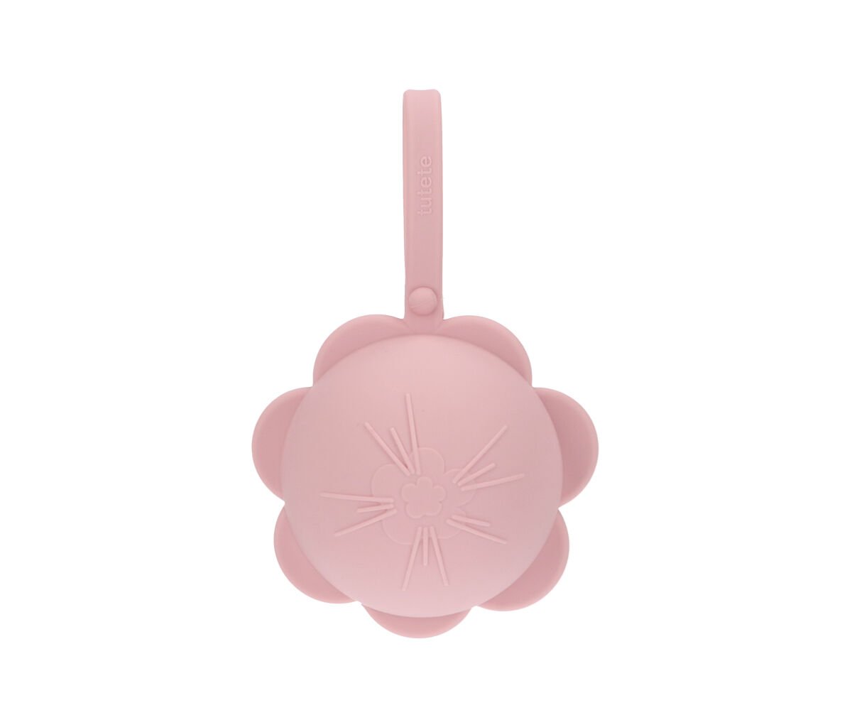 Boîte à sucettes en silicone Fleur