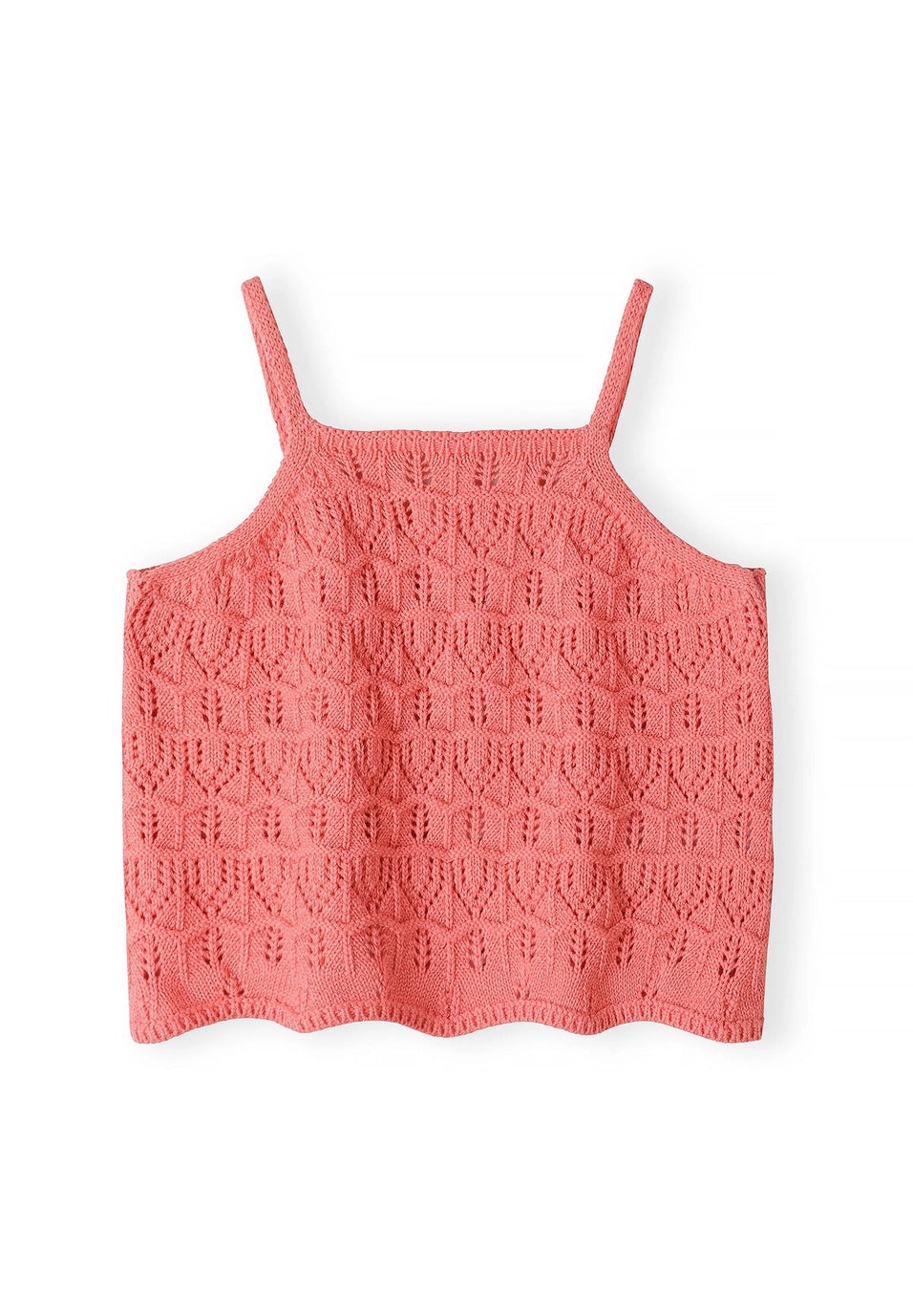 Ensemble gilet et short en crochet corail pour fille
