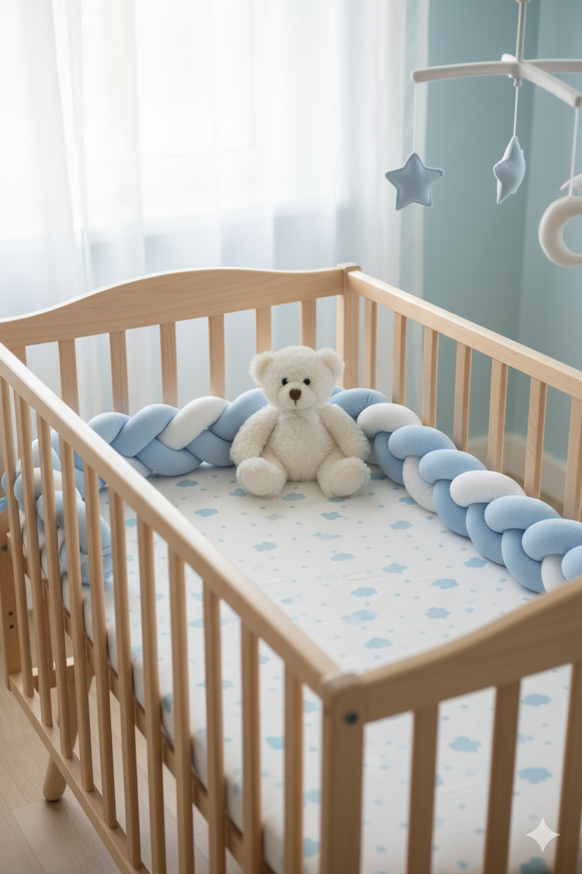 Tour de lit tressée