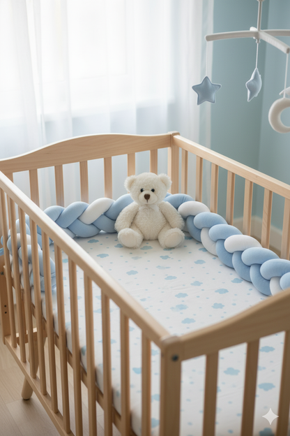 Tour de lit tressée