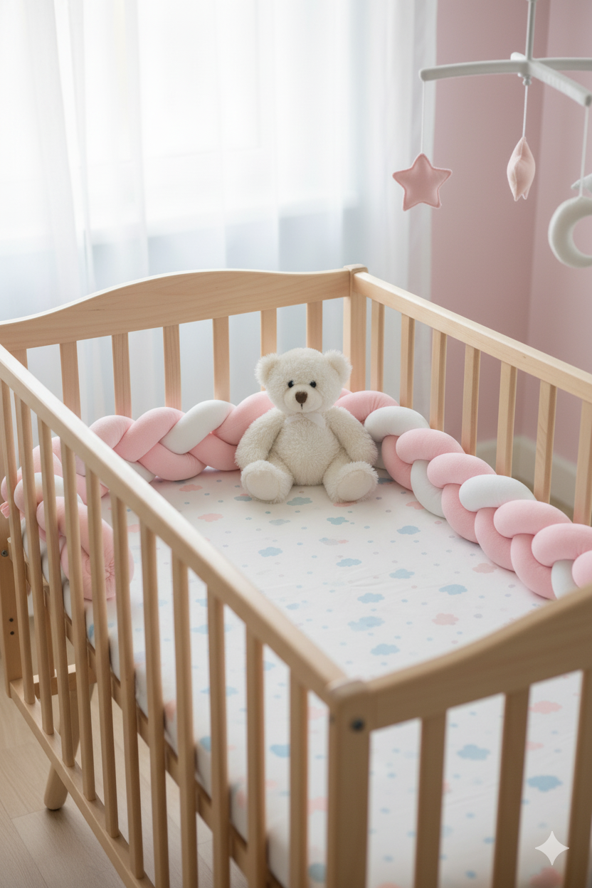 Tour de lit tressée