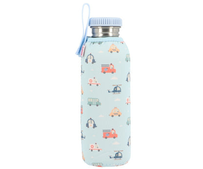 Gourde en Acier avec Housse City Cars 750ml