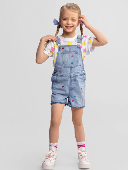 Salopette en jeans fille