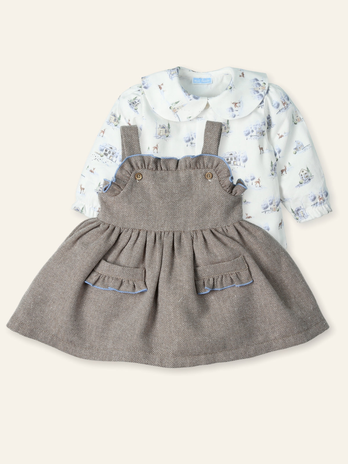 Robe bébé avec blouse "CIELO"