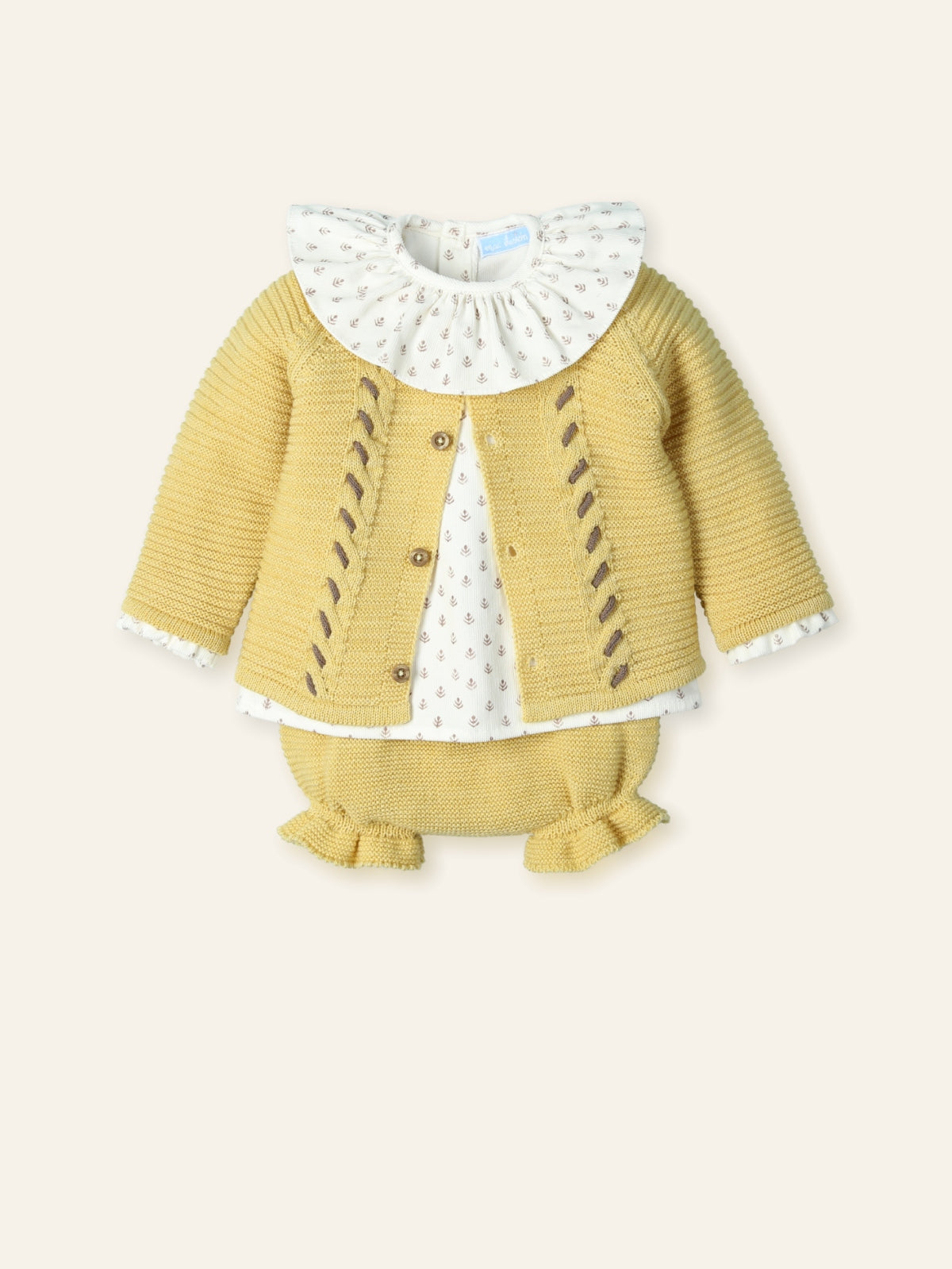 Ensemble bébé trois pièces "ABETOS NECTAR"