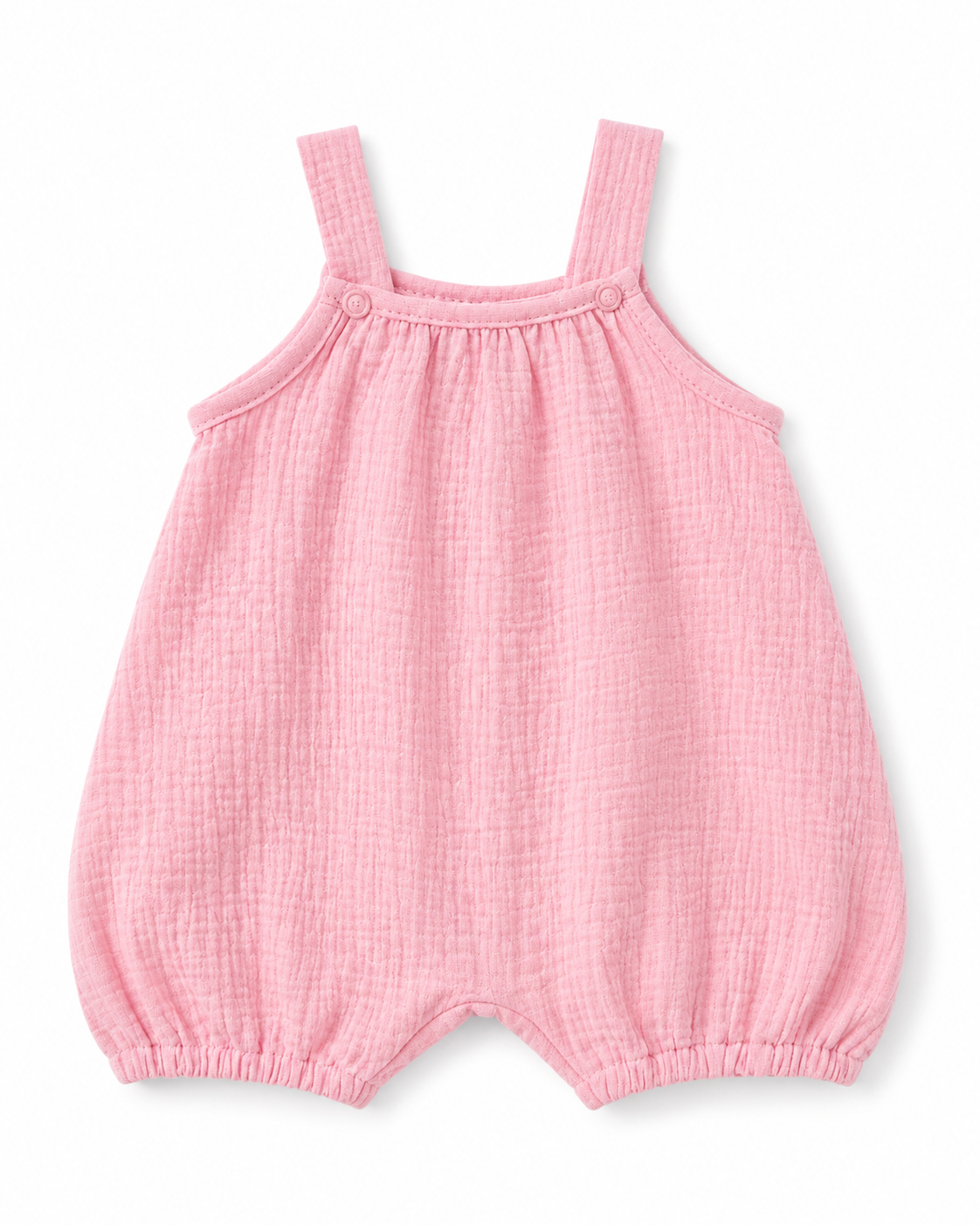 Barboteuse  en mousseline rose