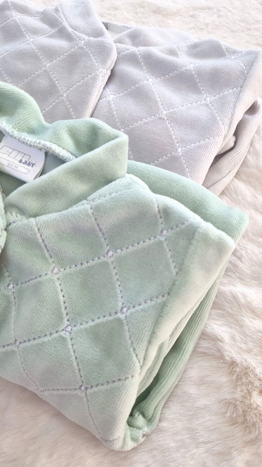 Grenouillère Bébé en Velours