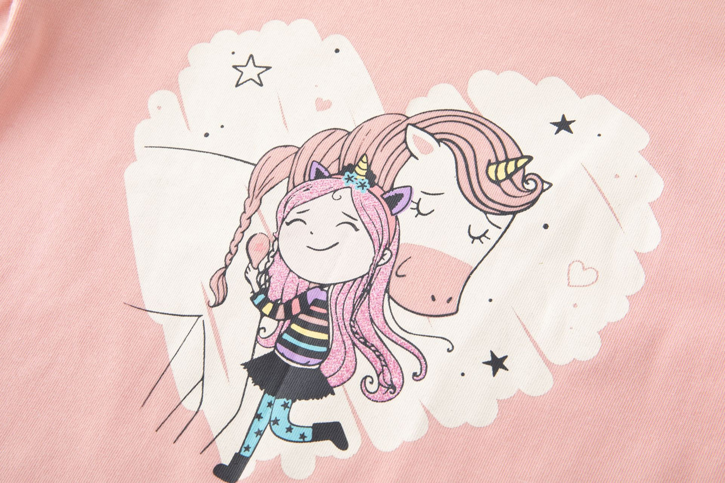T-shirt fille licorne