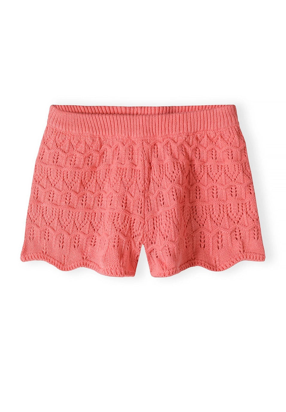 Ensemble gilet et short en crochet corail pour fille